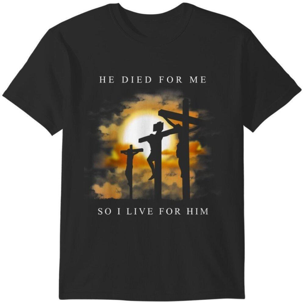 Christian Bible Verse Jesus Died For Me Graphic Tee Faith Based Gift T Shirt 24